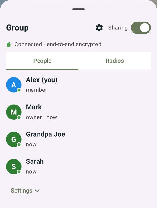 Group › People with everyone in